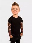 Чорна футболка з tattoo рукавами на дитину